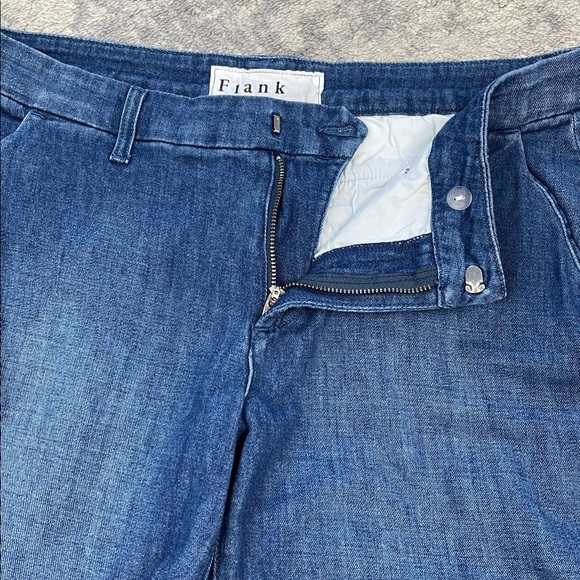 Frank & Eileen Westport Wide Leg Trouser Jeans Crop Ankle Sz 6 - Picture 9 of 11
